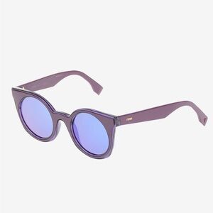Fendi Round Eye Purple Women's Sunglasses